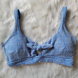 Aerie Tie Front Wide Strap Bikini Top